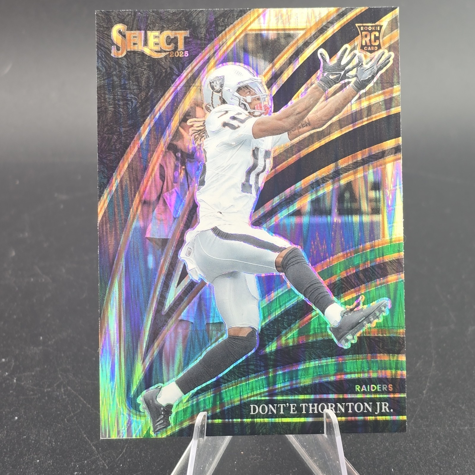2025 Panini Select - Club Level Dont'e Thornton Jr. #206 Black & Green Shock
