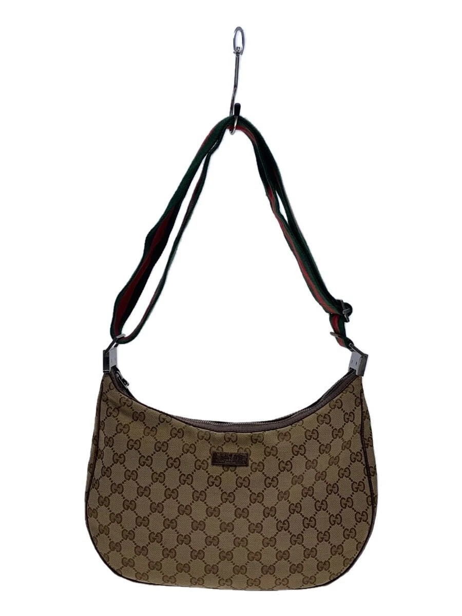 Sac à bandoulière passepoil ligne sherry motif GUCCI GG toile 122790