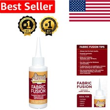 Fabric Fusion Permanent Adhesive - 2 fl oz No-Sew Fabric Glue for Easy Crafting