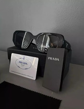 Prada PR17WS 1AB5S049 Women's Sunglasses 49 mm Black / Dark Grey Lens