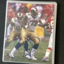 Orlando Pace Autographed 8x10 Tri-Star Authentication HOF LA Rams