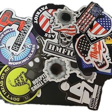 10 Pc Blue Collar Tool Box, Hardhat Stickers