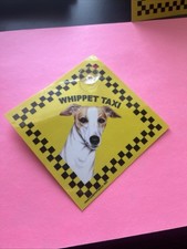 Auto Attitudes  WHIPPET TAXI  Dog  sign  Car/Truck
