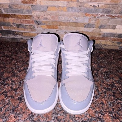 Jordan Air Jordan 1 SE Low Top Patent Cool Grey Lace-Up HF3148-011