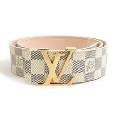 Cintura originale Louis Vuitton Damier Azur Ceinture LV Initials M9609 - e61646k