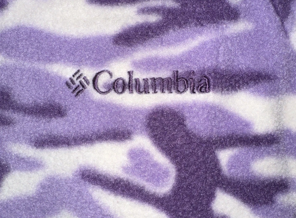 Chaqueta COLUMBIA Juvenil Talla 18/20 Camuflada Púrpura Polar Cremallera Completa con Bolsillos con Cremallera Foto 2 de 4