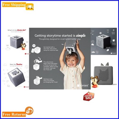 Gray Toniebox 1 Set - Automatic Audio Player for Kids' Play & Learning
