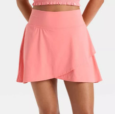 NEW JoyLab Women's Knit Flowy High-Rise Skort Candy Land Size Large