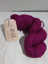 Wool Weave Brand Hand-Dyed Yarn 100 Wool Superwash Merino Approx. 240yd