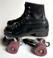 Vintage Chicago Black OG Sims Rink Snake Wheels Roller Skates 2 7912 Super X1