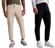 VRST Men's Limitless Slim Fit Tapered Pant MSRP $88 - Black - Khaki