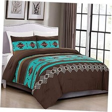 3 Piece Western comforter Southwestern Native American Design Comforter Queen
