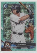 2018 Bowman Chrome Prospects Aqua Shimmer Refractor 6/125 Aaron Knapp #BCP5 y8h