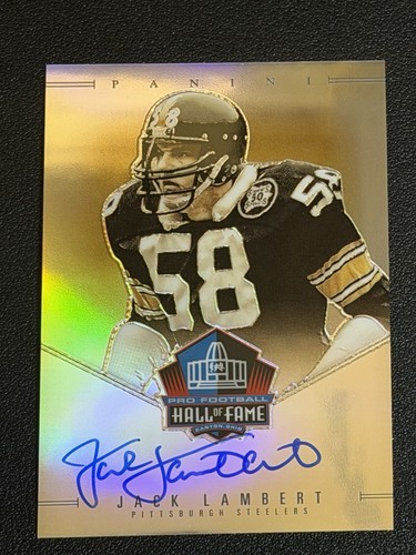 Jack Lambert 2025 National Treasures Auto /50 Pittsburgh Steelers HOF