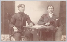 Men in Suit Portrait Canada Real Photo Postcard RPPC