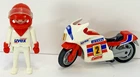 Playmobil 3303 - Vintage Motorbike Racer Set Uvex Pirelli Complete - US SHIPPING
