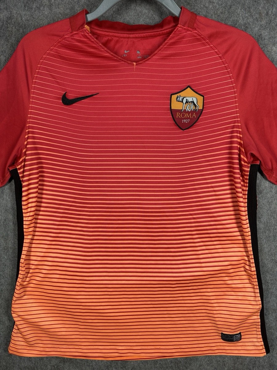 Nike AS Roma 2016 Away Jersey 577926-410 Mens Large Orange Soccer