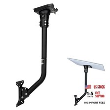 Wall Pole Mount for Starlink Standard 4/4X/Gen 3, Pole Mounting Kit Black-1