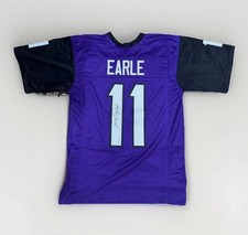 JoJo Earle Signed TCU Horned Frogs Jersey XL Purple PSA Witness COA