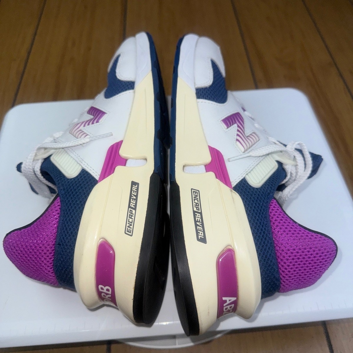 New Balance 997S Encap Reveal Navy White Pink Mens MS997JHA Size
