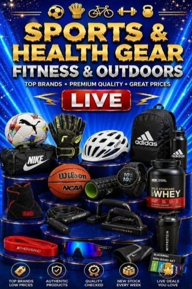 Sports Equipment & Accessories – Balls, Gloves, Fitness With will