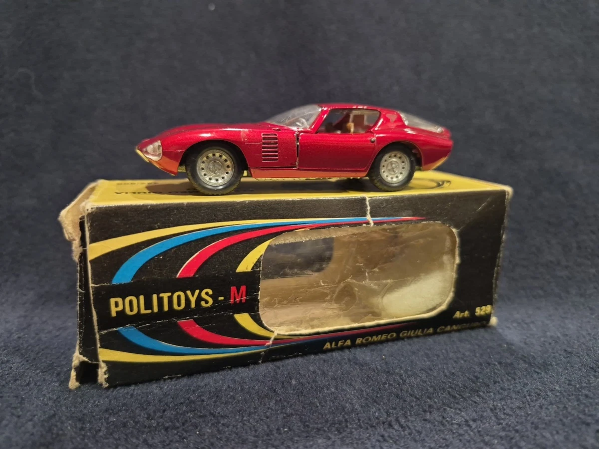 Miniature POLITOYS M Alfa Romeo GIULIA n°531 – échelle 1/43 – made in Italy – couleur bleue - Collection