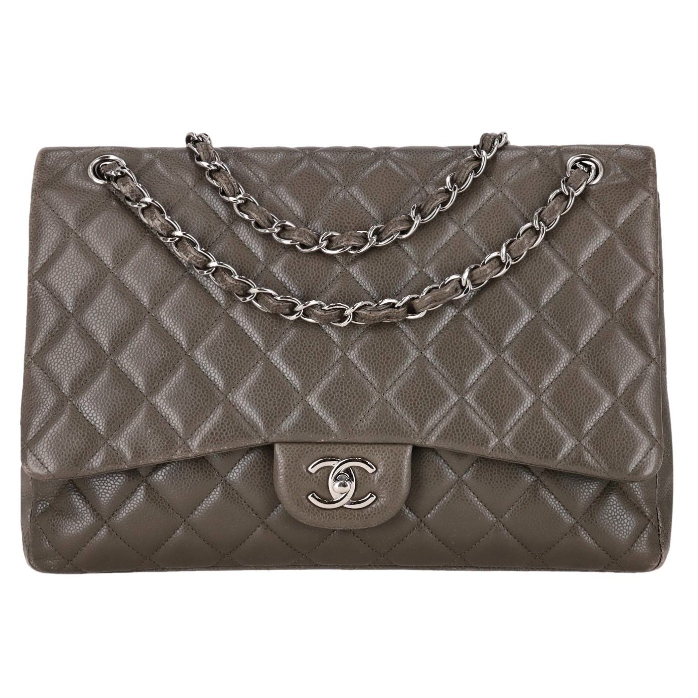 Chanel Classic Maxi Flap Caviar Leather Bag