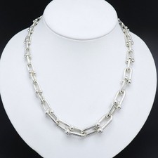 Tiffany  Co.  HardWear Graduated Link Necklace SV925 silver weight 108.4 g 9