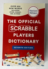 Official Scrabble Players Dictionary 7th Edition Jumbo Merriam-Webster Word List