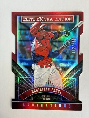 2015 Panini Elite Extra Edition Cristian Pache Aspirations /200 Braves  #177