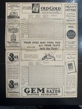 RARE 1931 NY Yankees vs Brooklyn Robins Baseball Program w/ Ruth & Gehrig
