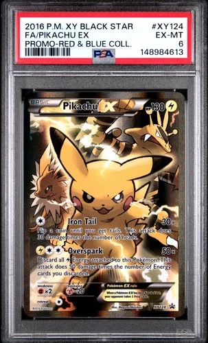 2016 Pokemon Black Star XY124 Pikachu EX PSA 6 148984613