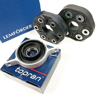 2x LEMFÖRDER Hardyscheibe mit TOPRAN Mittellager für BMW 1er E81 E87 3er E90 E91