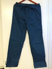 NEW Unisex Medical Scrub Pant Straight Leg Drawstring TEAL Size 2XS 2X-S