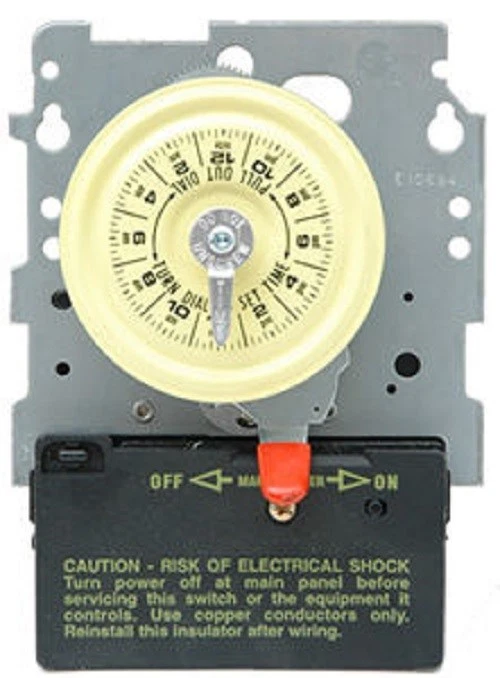 Intermatic T101M Swimming Pool Timer Mechanism 110V 125v on / off trippers incl