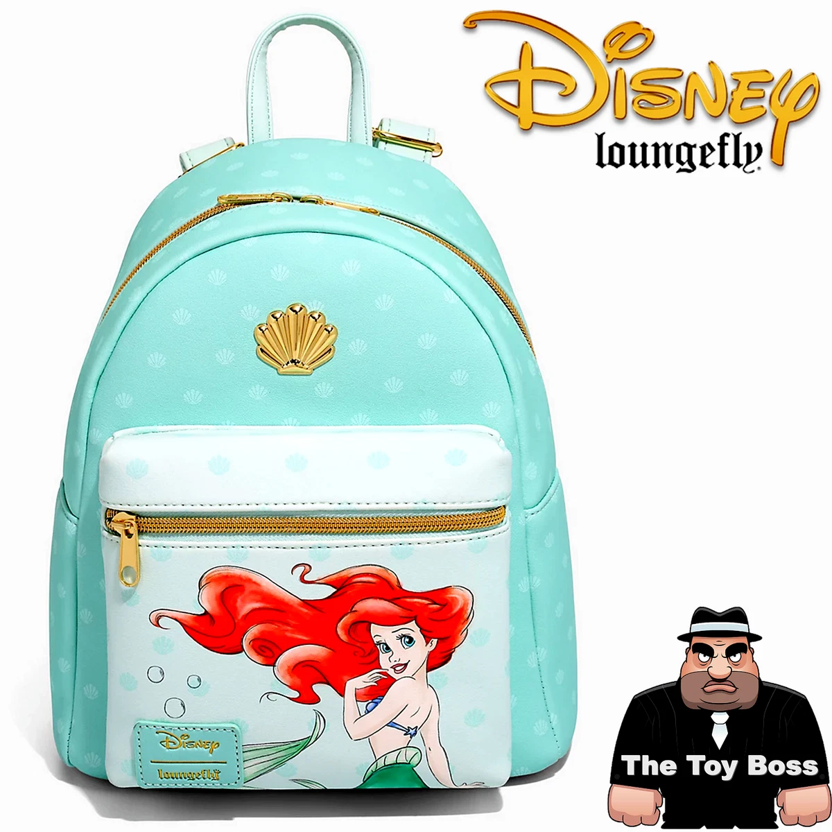 Loungefly Disney The Little Mermaid Ariel Shells Mini Backpack