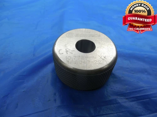10.778 CLASS XX MASTER PLAIN BORE RING GAGE 11.000 -.222 UNDERSIZE 11 mm .4243