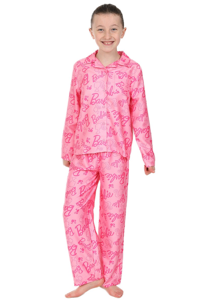 Barbie Girls Long Satin Pyjama Set for Kids