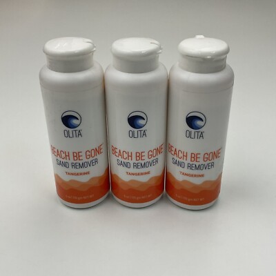 Olita Beach Be Gone Sand Remover - All Natural Reef Safe - Tangerine - 3 PACK