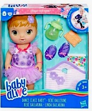 Baby Alive Dance Class Baby. Light Brown Hair,  drinks  Pees.  NIB, Rare E2630