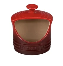Le Creuset Salt Keeper Crock  Cellar Pig Crock Cerise Red 10 oz New Fast Ship