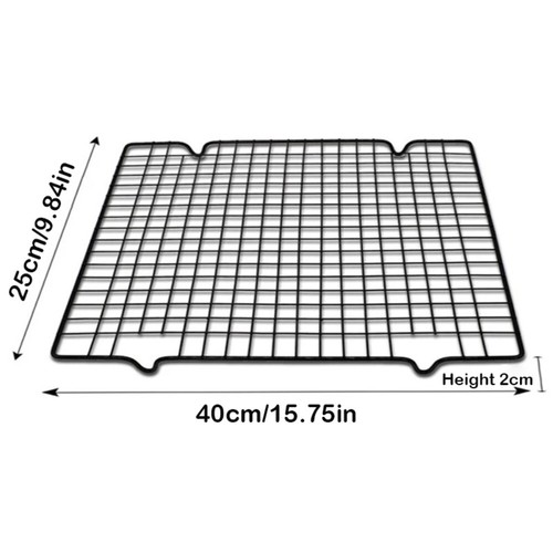 Steel Cooling Rack Black Cake Cooler New Baking Tray - Bild 13 von 14