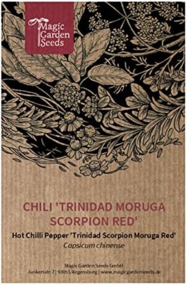 Peperoncino 'Trinidad Scorpion Rosso' (Capsicum chinense) - circa 10 semi