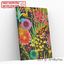 Paint By Numbers Kit Flowers Nature Adult Wall Home Kids Beginner Canvas Oil Art