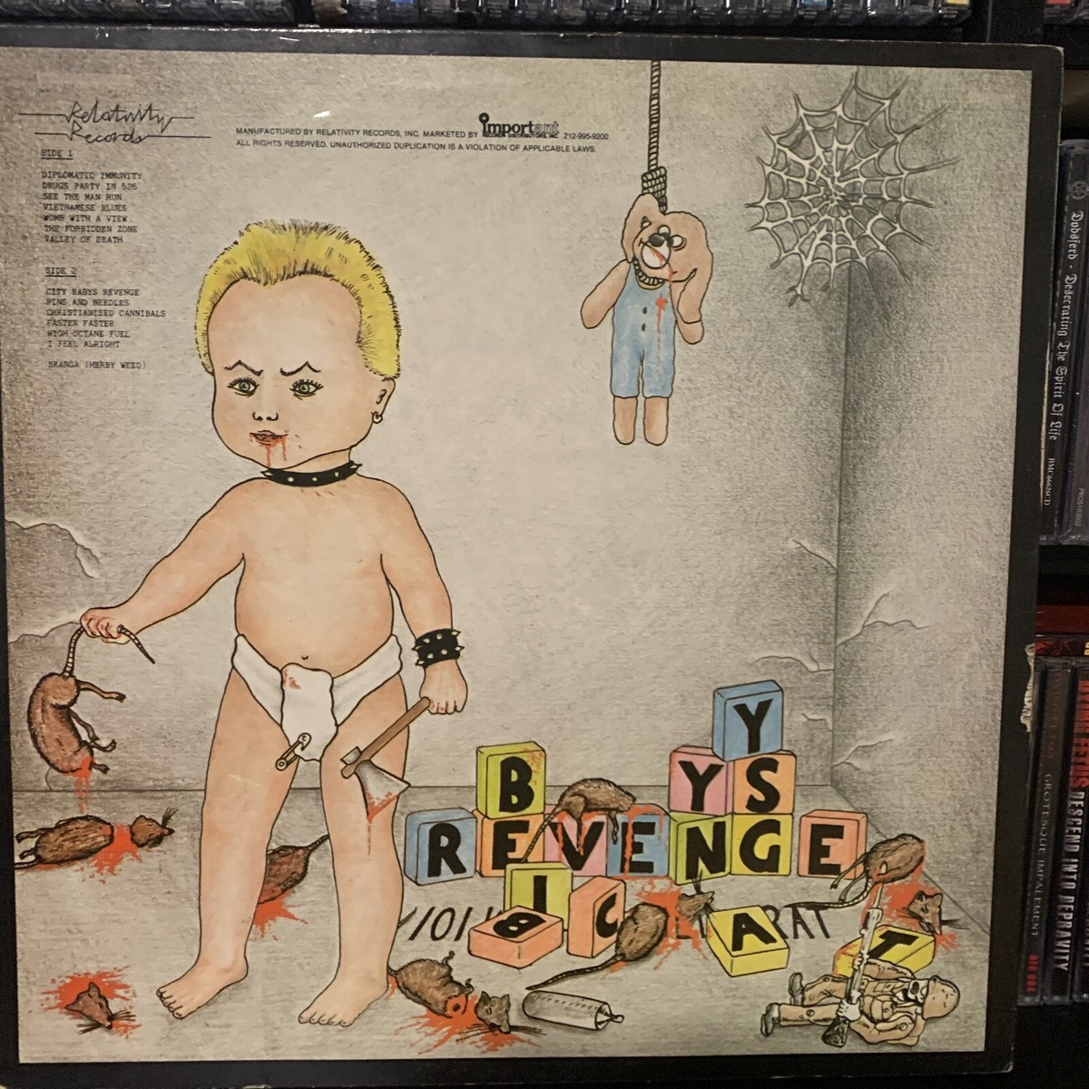 Charged G.B.H – City Baby's Revenge LP 1984 Relativity – EMC 8004