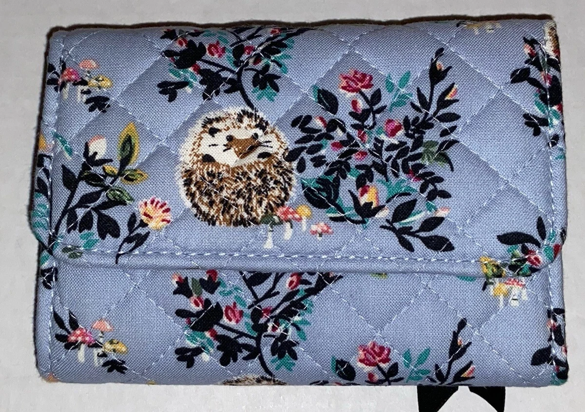 Vera Bradley RFID Riley Compact Wallet Hedgehog Wild New | eBay