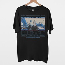 Black XL Vintage Heat 1995 Movie Graphic T-Shirt