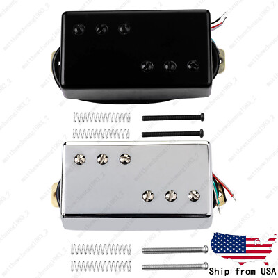 Wide Range Style Ceramic Humbucker Pkckup Neck Bridge 4 Wire For Tele 72