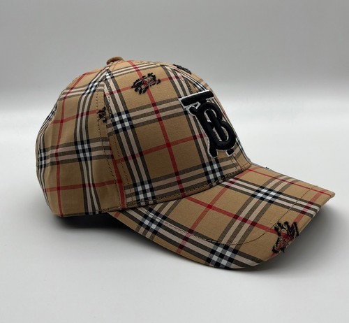 Burberry Hat- Multicolor Lattice Adjustable Baseball Cap One Size (57CM) - Picture 2 of 6