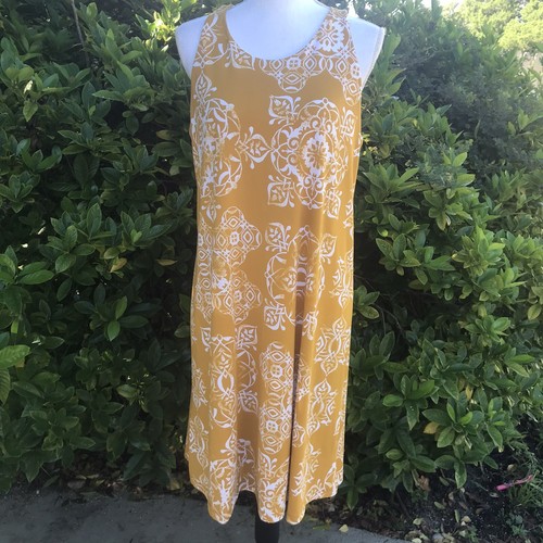 James & Leopold Kleid ärmellos Racerback Stretch Gr. Medium goldgelb - Bild 1 von 8